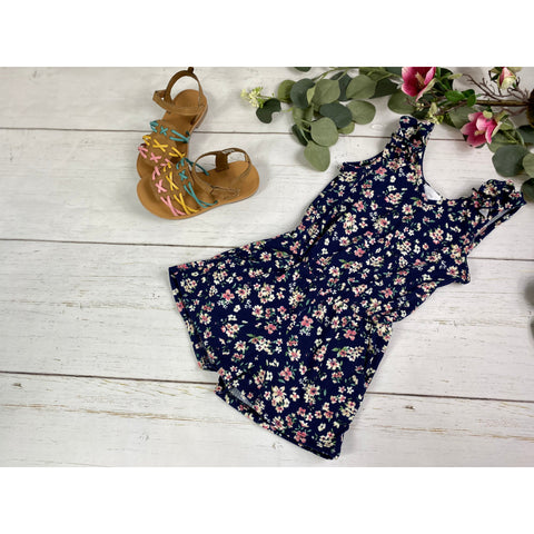 GIRLS FLORAL ROMPER