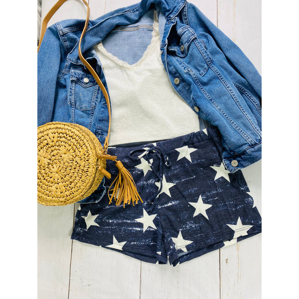 NAVY BLUE PATRIOTIC SHORTS