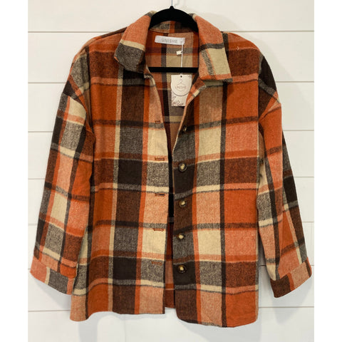 Plaid Flannel Shacket Jacket